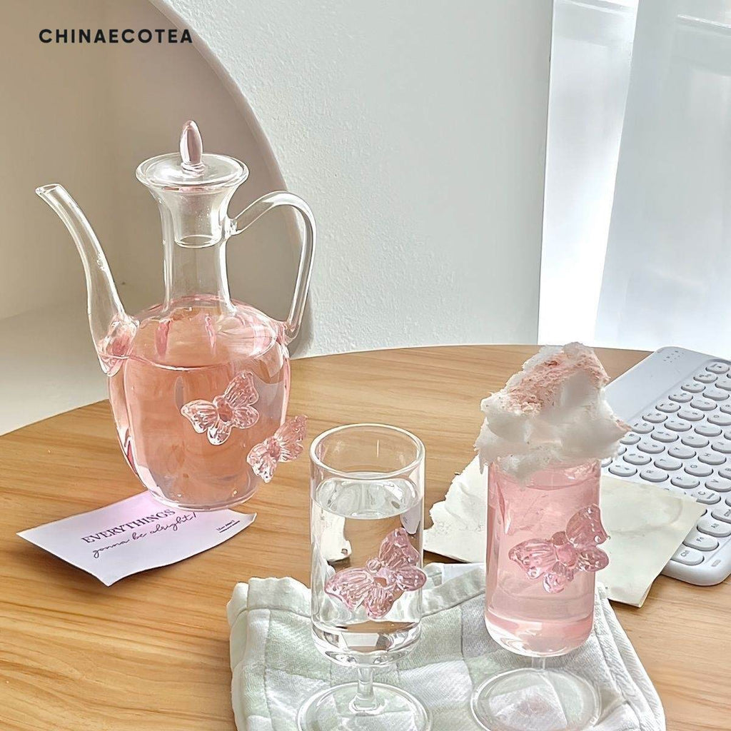 Butterfly Tea Pot - High Borosilicate Glass