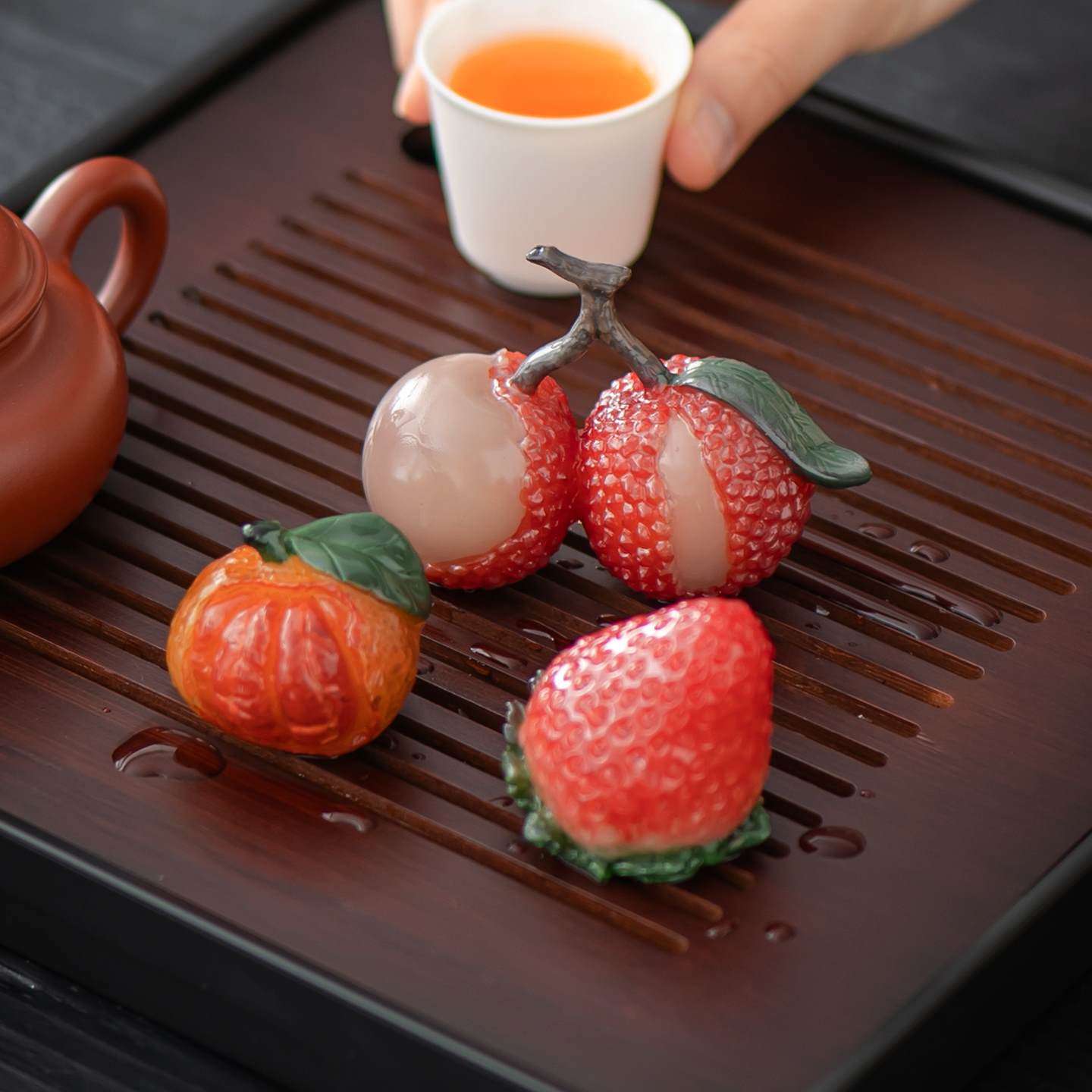 Color-Changing Tea Pet Figurine – Collectible Tea Play Decor & Gift Set