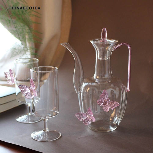Butterfly Tea Pot - High Borosilicate Glass